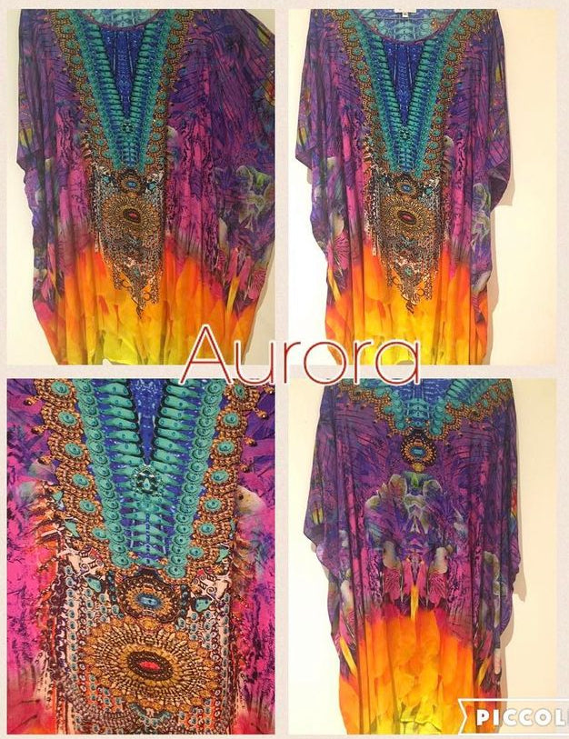 Aurora Silk Kaftan
