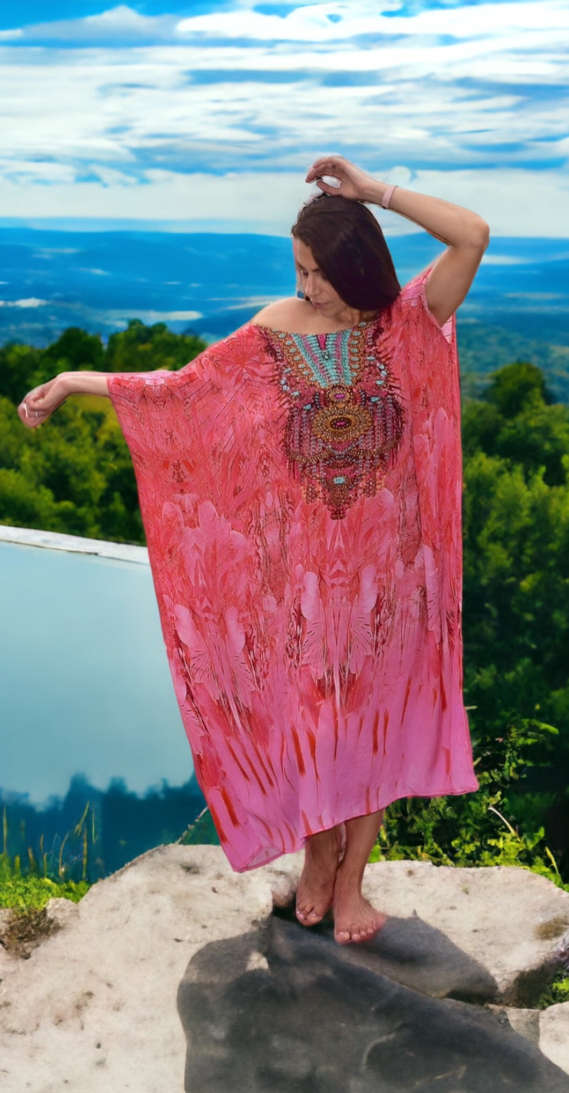 Barbuda Silk Kaftan