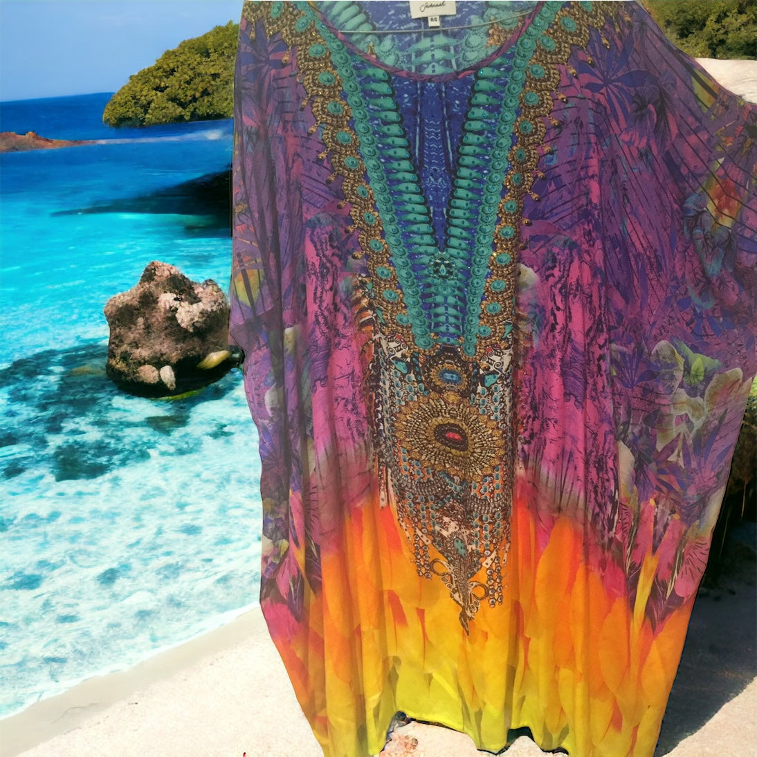 Aurora Silk Kaftan